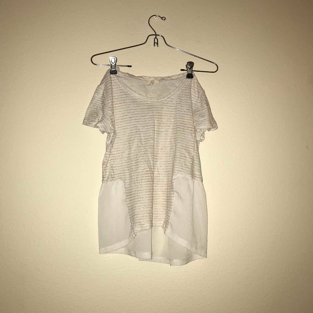 white and rose gold modern shirt